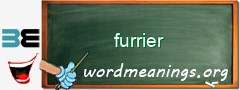 WordMeaning blackboard for furrier